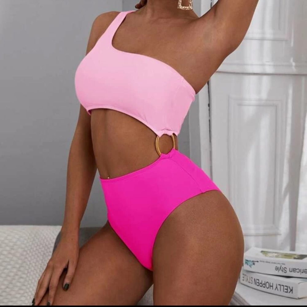 SHEIN One piece high waisted swimsuit